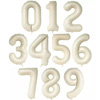 cream number mega balloons